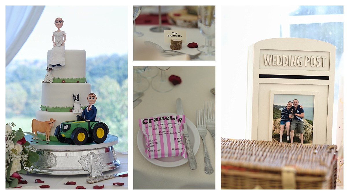 Ringwood Hall wedding and Barlow Church with a tractor by Sheffield wedding photographer - marquee and details